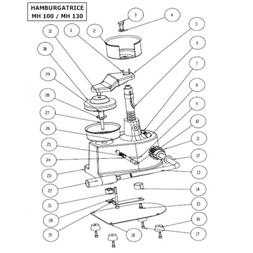 Reservdelslista MH130